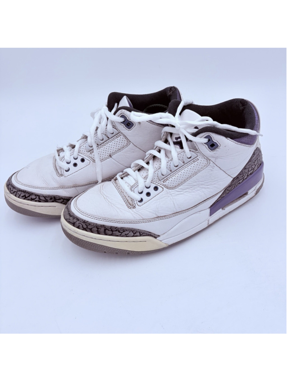 Nike Air Jordan 3 III Retro Mid Dark Iris CT8532-105 Men’s Size 9 Purple White